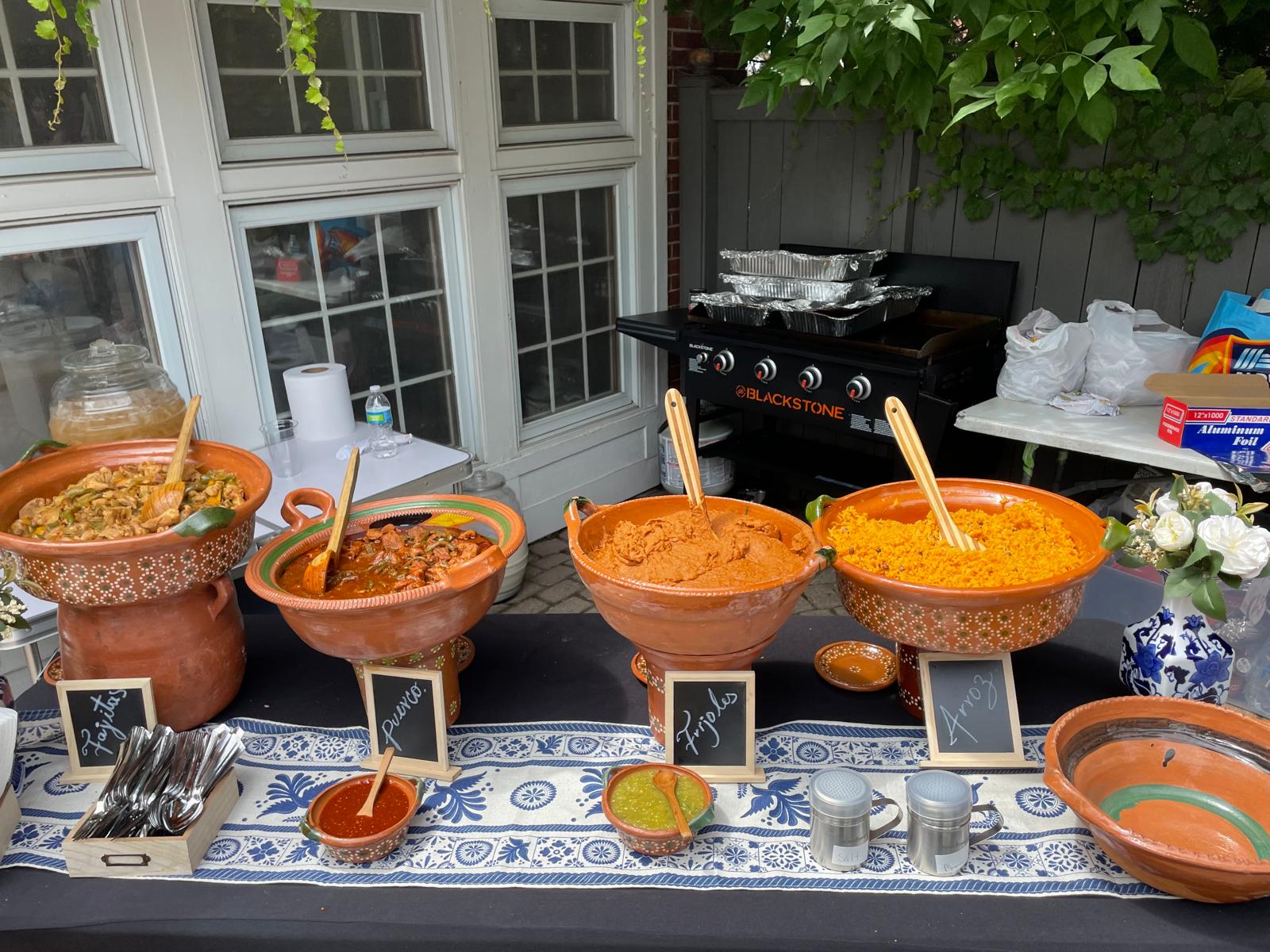 Catering setup