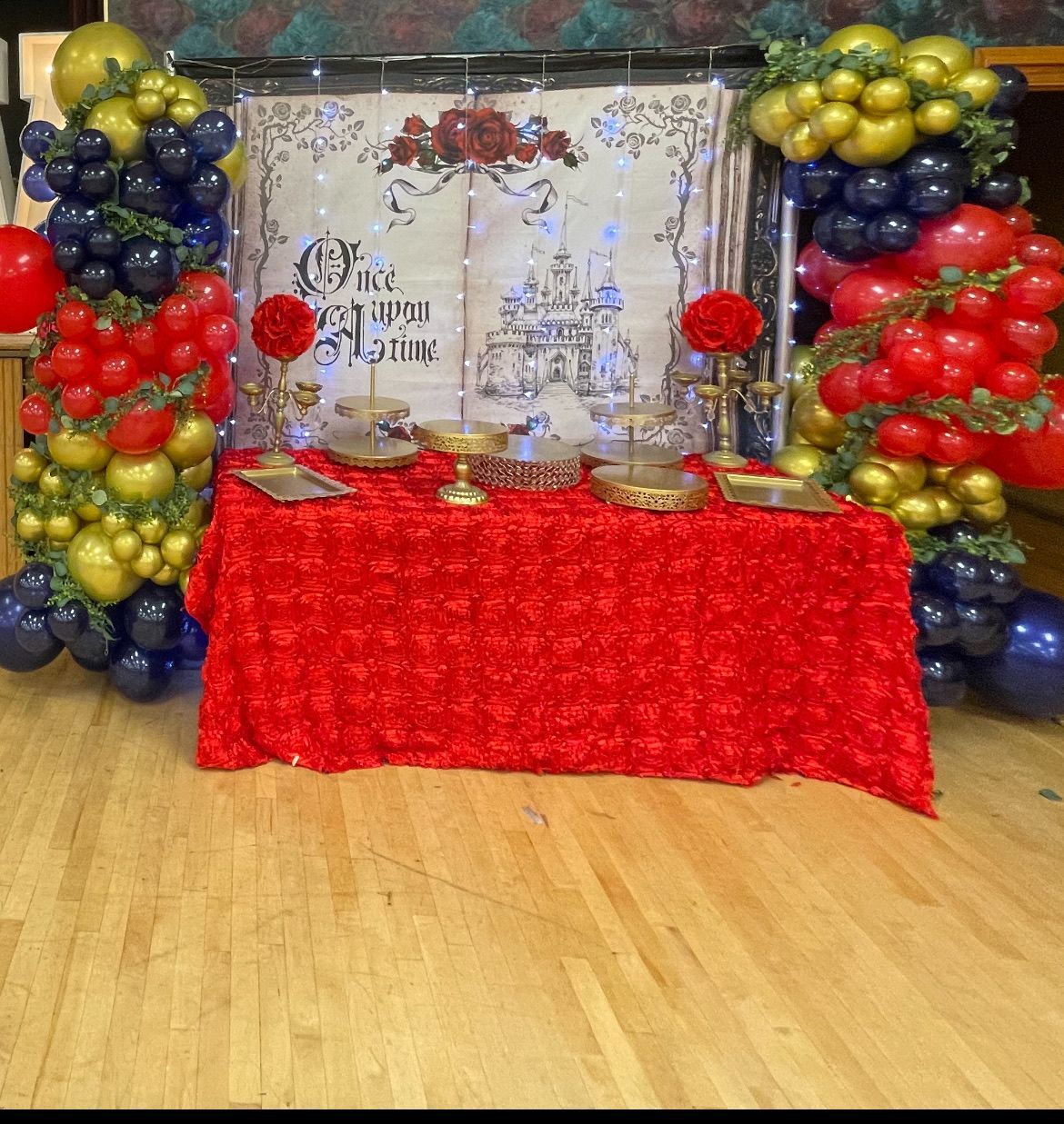 Quinceañera fairy tale backdrop